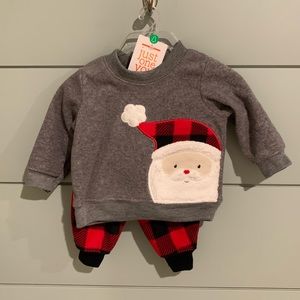 2 Piece Santa Christmas Outfit